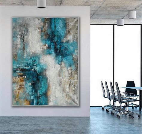 Texture Abstract Oversize Modern Contemporary Canvas wall Art Hand Made ...