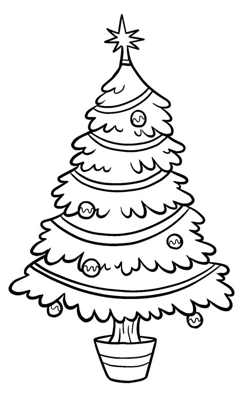 Printable Christmas Tree Outline These Free Downloads Can Be Used For ...