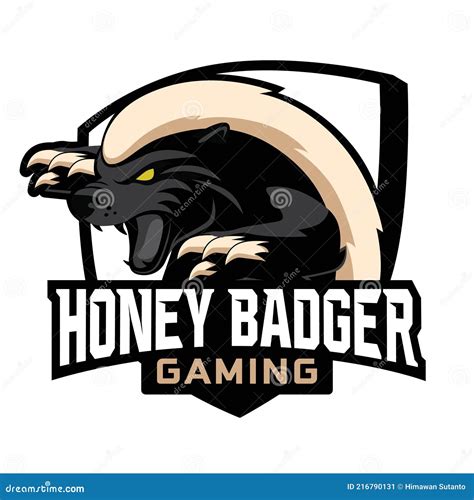 Honey Badger Gladiator Logo Vector Illustration | CartoonDealer.com ...