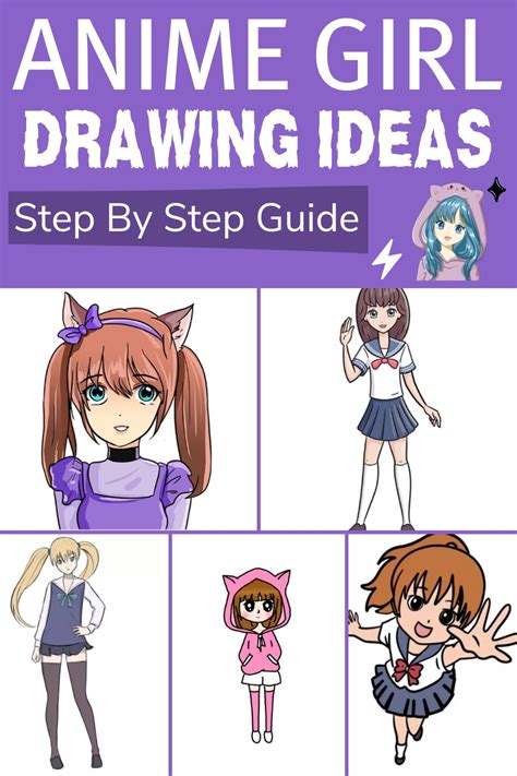 20 Anime Girl Drawing Ideas - How To Draw Anime Girl - DIYnCrafty