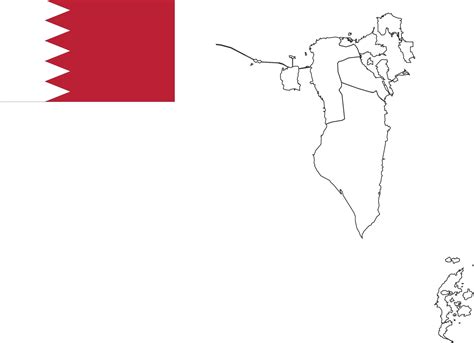 map and flag of Bahrain 10199375 Vector Art at Vecteezy