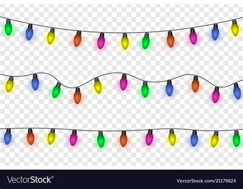 Christmas lights Royalty Free Vector Image - VectorStock