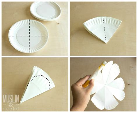 Paper Plate Flowers! - Muslin and Merlot