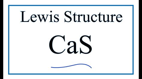 Lewis Structure Of Cas