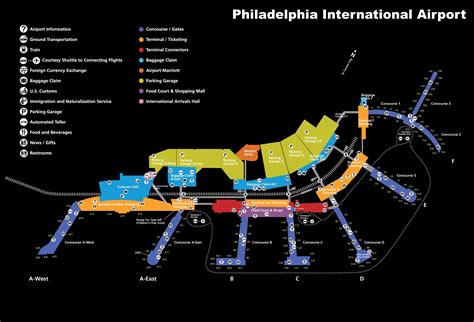 Philadelphia International Airport map