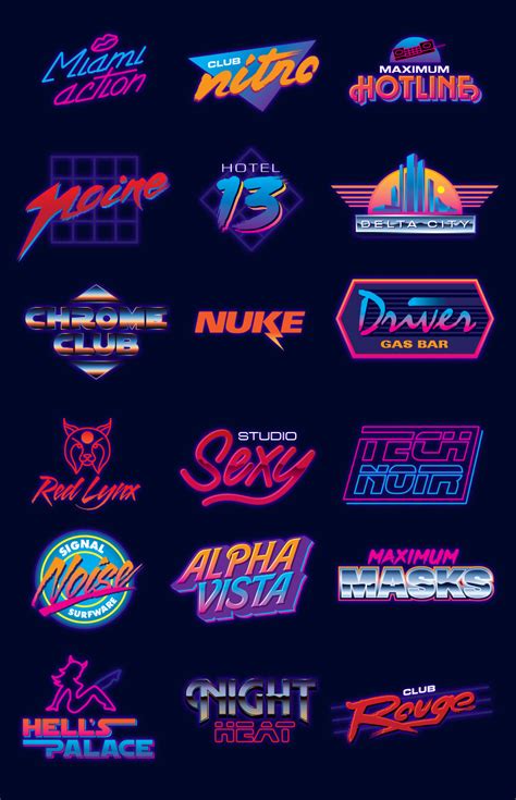 Neon logo designs : r/outrun