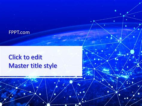 Free Global IT Network PowerPoint Template - Free PowerPoint Templates