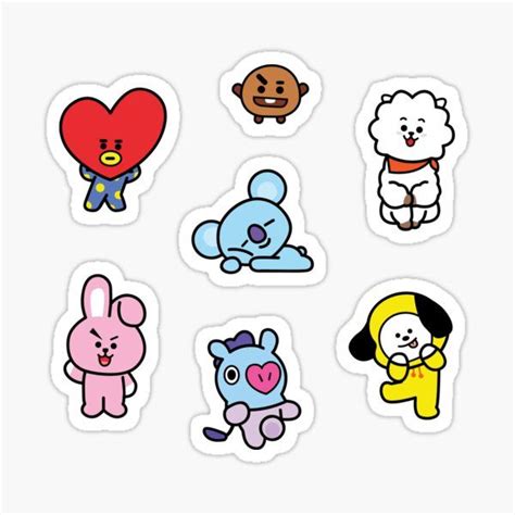 bt21 stickers - Google Search | Pegatinas bonitas, Pegatinas ...