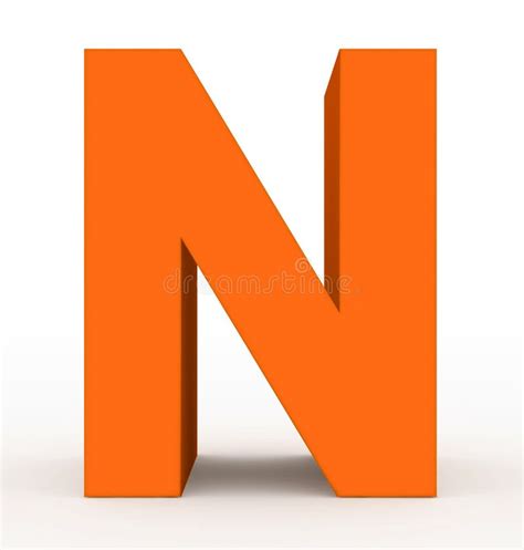 Letter R 3d Orange Isolated on White Stock Illustration - Illustration ...