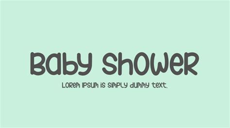 Baby Shower Font : Download Free for Desktop & Webfont