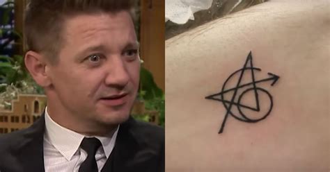 jeremy renner tattoo real - Hershel Villa