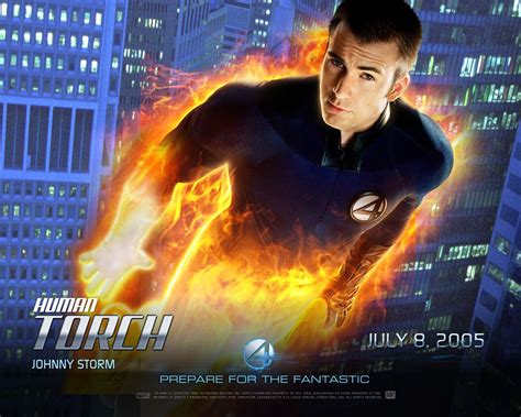 Human Torch (Chris Evans) Fantastic Four Poster