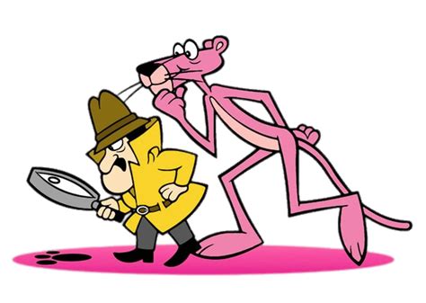 Pink Panther and inspector | Pink panther cartoon, Pink panthers, Pink ...