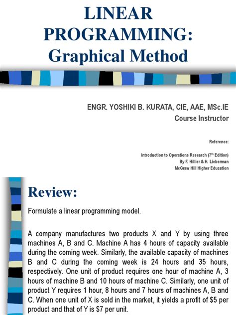 (1c) Linear Programming - Graphical Method | PDF | Mathematical ...