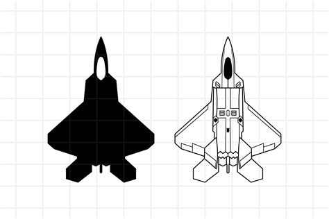 American fighter F-22 Raptor SVG cutting file, plane. (688946) | Cut ...