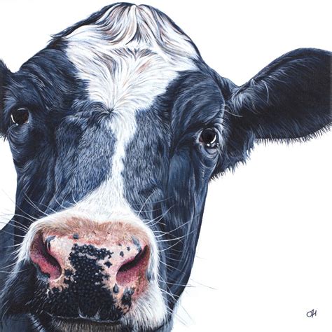 Holstein-Friesian Cow | limited edition canvas print | Art Gallery SW