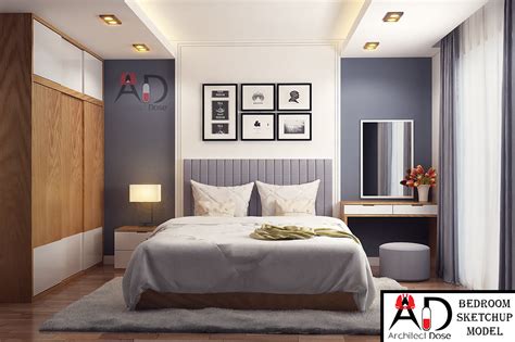 Bedroom Sketchup Model :: Behance