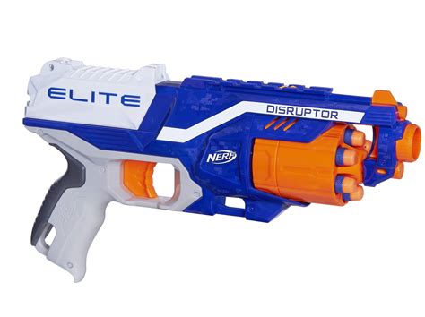 NERF Elite Digital Target Blue/Orange Disruptor Elite Blaster 6-Dart ...