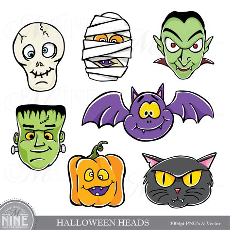 MONSTERS Clip Art Halloween Clipart Downloads Monster | Etsy