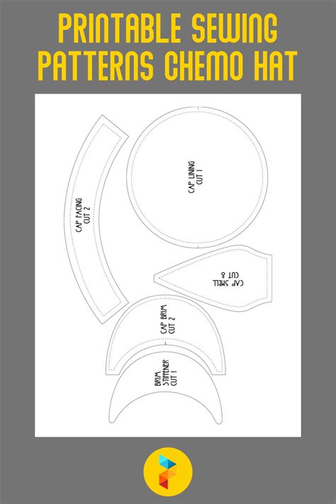 Printable Sewing Patterns Chemo Hat | Printable sewing patterns, Chemo ...