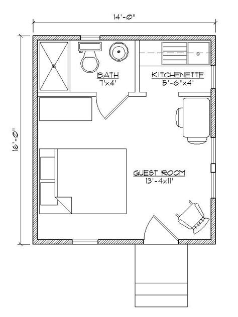 14X14 Cabin Floor Plans - floorplans.click