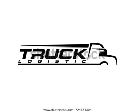 Truck Silhouette Abstract Logo Template Vector Stock Vector (Royalty ...