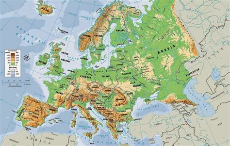 Landforms Of Europe Map Physical Europe Map Climatejourney Org | Images ...