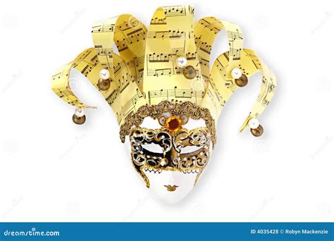 Golden Venetian Mask stock photo. Image of costume, evening - 4035428