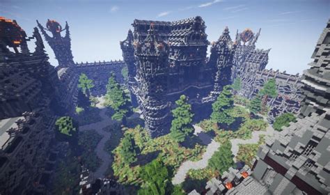 Epic Evil Themed Medieval Faction Spawn - Minecraft Building Inc