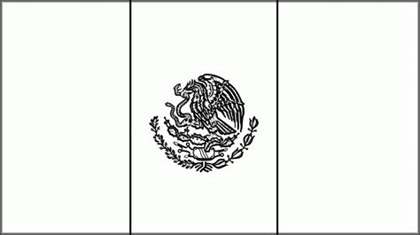 Mexican Flag Printable Coloring Page - Printable Templates