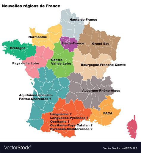 France Regions Map - Map De France Regions | PrimaNYC.com : The 13 new ...