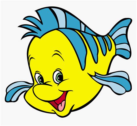 Flounder Png - Disney Little Mermaid Flounder, Transparent Png ...