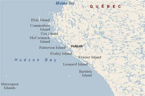 Inukjuak, Quebec area map & More