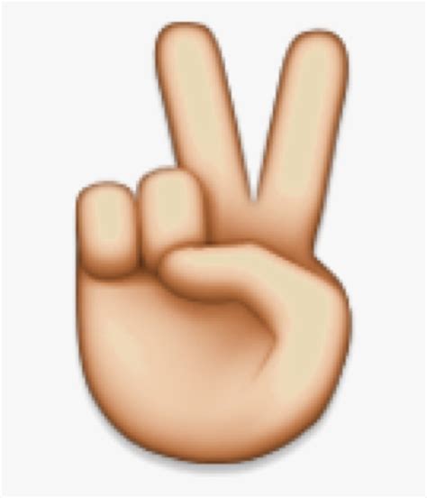 Clip Art Peace Emoticon - Peace Hand Emoji Transparent, HD Png Download ...