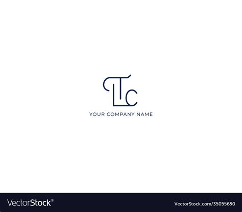 Tlc letter logo Royalty Free Vector Image - VectorStock