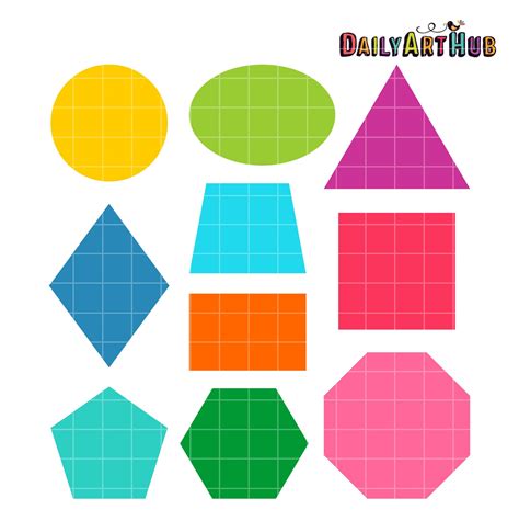 Basic Shapes Clip Art Set – Daily Art Hub // Graphics, Alphabets & SVG