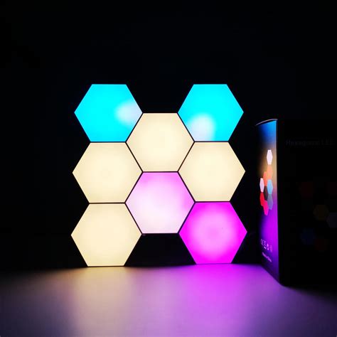 Smart Hexagon RGB Light Panels, WIFI & App Control, 6/Pack