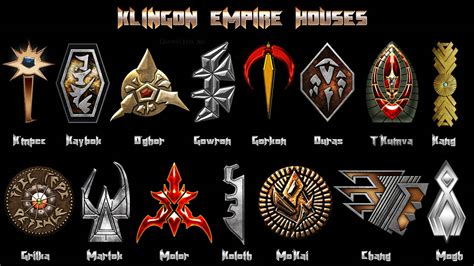 Star Trek Klingon Houses Symbols by Gazomg on DeviantArt