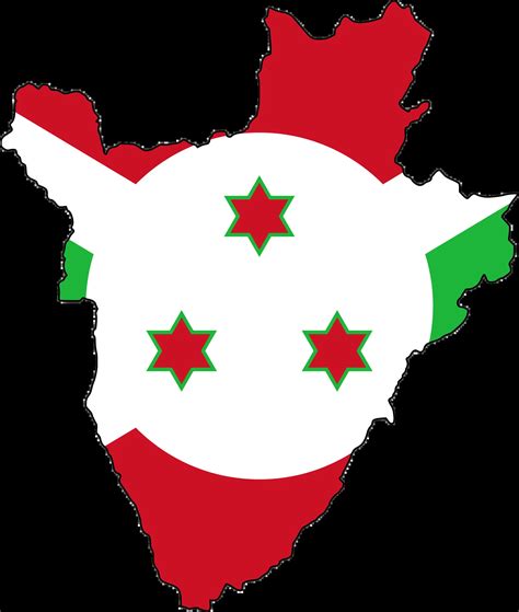 Burundi Flag Map - MapSof.net