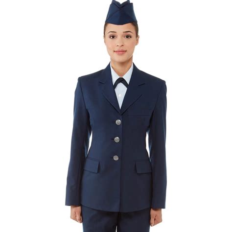 WW2 Female Air Force Captain Uniform Costume Adult: Blue ...