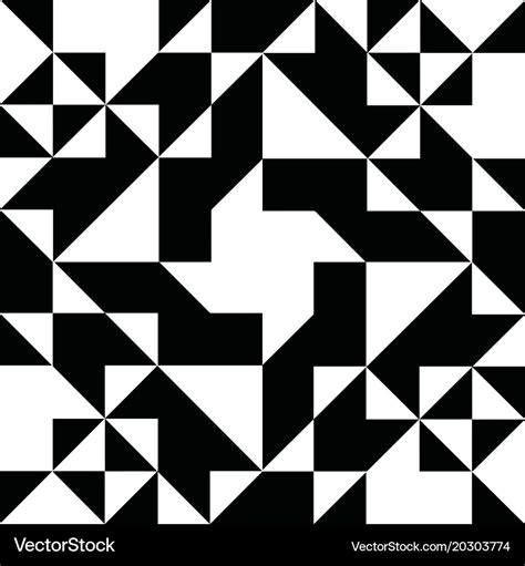 Black And White Geometric Shapes