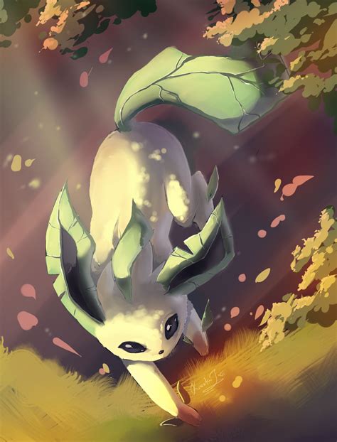 Leafeon by EvilQueenie on DeviantArt