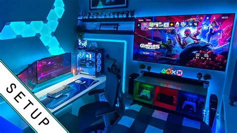 Gaming Setup / Room Tour! - 2022 - Ultimate Small Room Setup! - Uohere