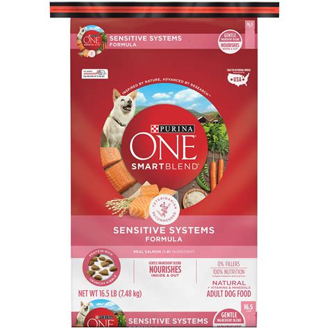 Purina ONE Natural, Sensitive Stomach Dry Dog Food, SmartBlend ...