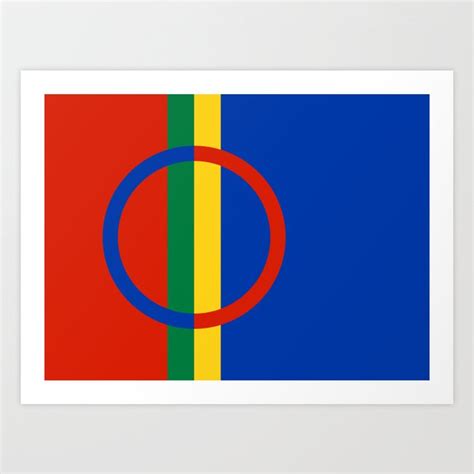 Sami flag Art Print by Flags of the World | Society6