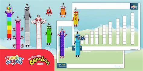 👉 Numberblocks: 1-10 Scene Cut-Out Activity - Twinkl