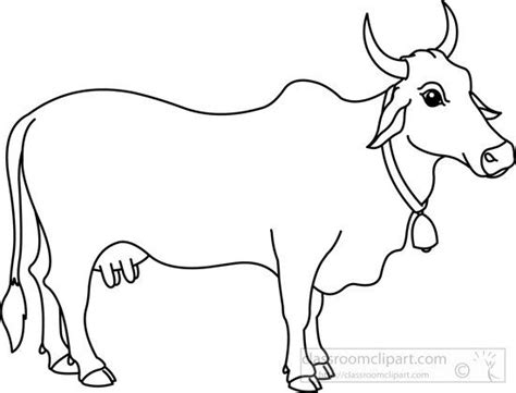 Free Black and White Cow Clipart