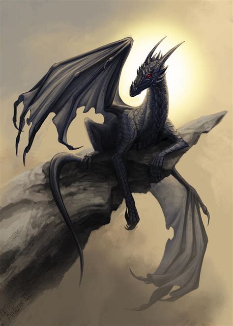 Black dragon by Alaiaorax on DeviantArt