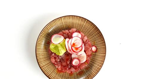 Tuna Tartare with Avocado and Radish Recipe | Bon Appétit