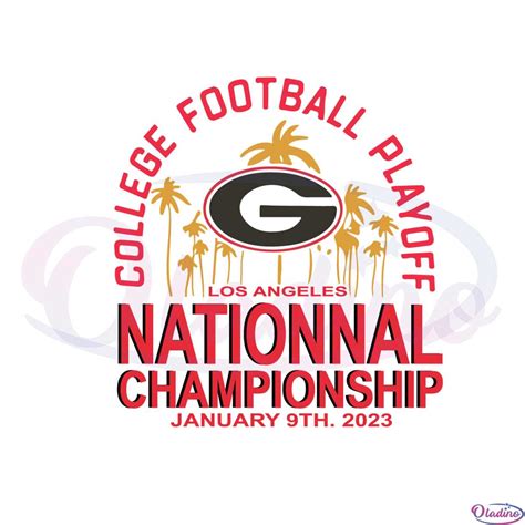 Georgia Bulldogs National Championship 2023 Svg Cutting Files